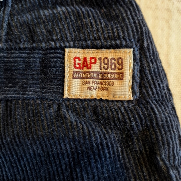 Baby Gap boys size 2T navy blue corduroy pants, adjustable waist, NWT - Picture 3 of 6